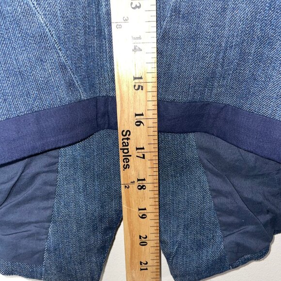 Armand Ventilo Embellished Denim Vest Studs Rivet Beads Applique Western Boho - Picture 14 of 16